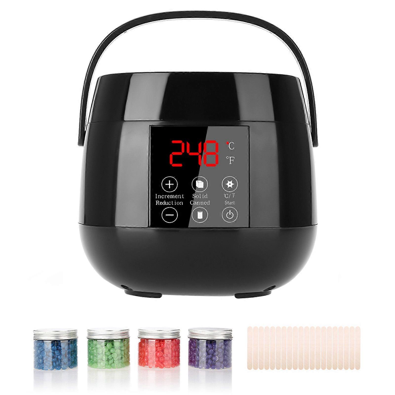 Intelligent LED Display Wax Heater Set Hair Removal Wax Warmer Wax Beans Applicator Sticks