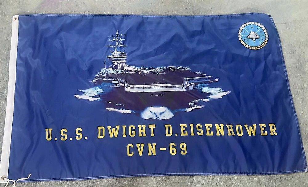 USN U.S.S. DWIGHT D.EISENHOWER CVN-69 Einseitiges Flaggenbanner