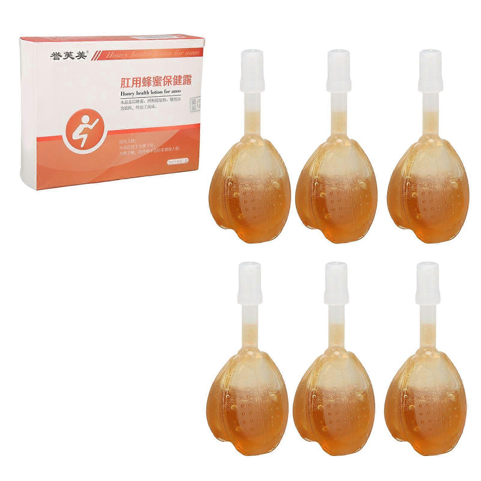 6pcs 7ml Glycerin Suppositories Honey Promote Intestinal Peristalsis Improve Constipation Liquid