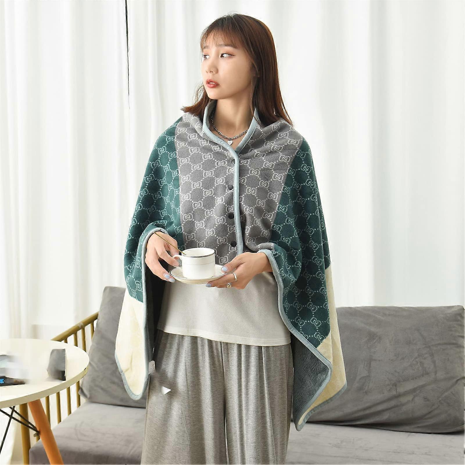 Elderly Care Shawl For Bedridden Patients Shoulder Blanket Thickened Winter Cloak One Size