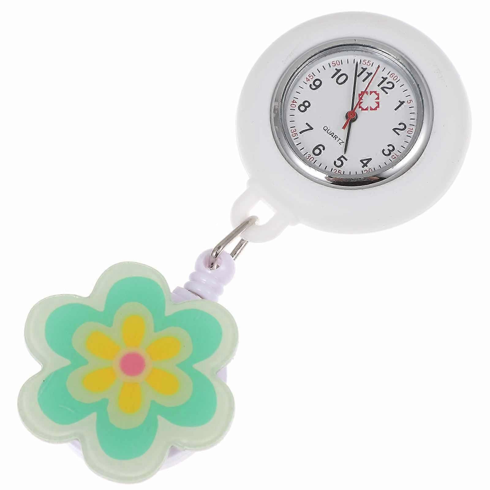 Retractable Nurse Watch for Daily Wear with Multi Color Alloy and Quartz Movement for Timekeeping Function 1Pack