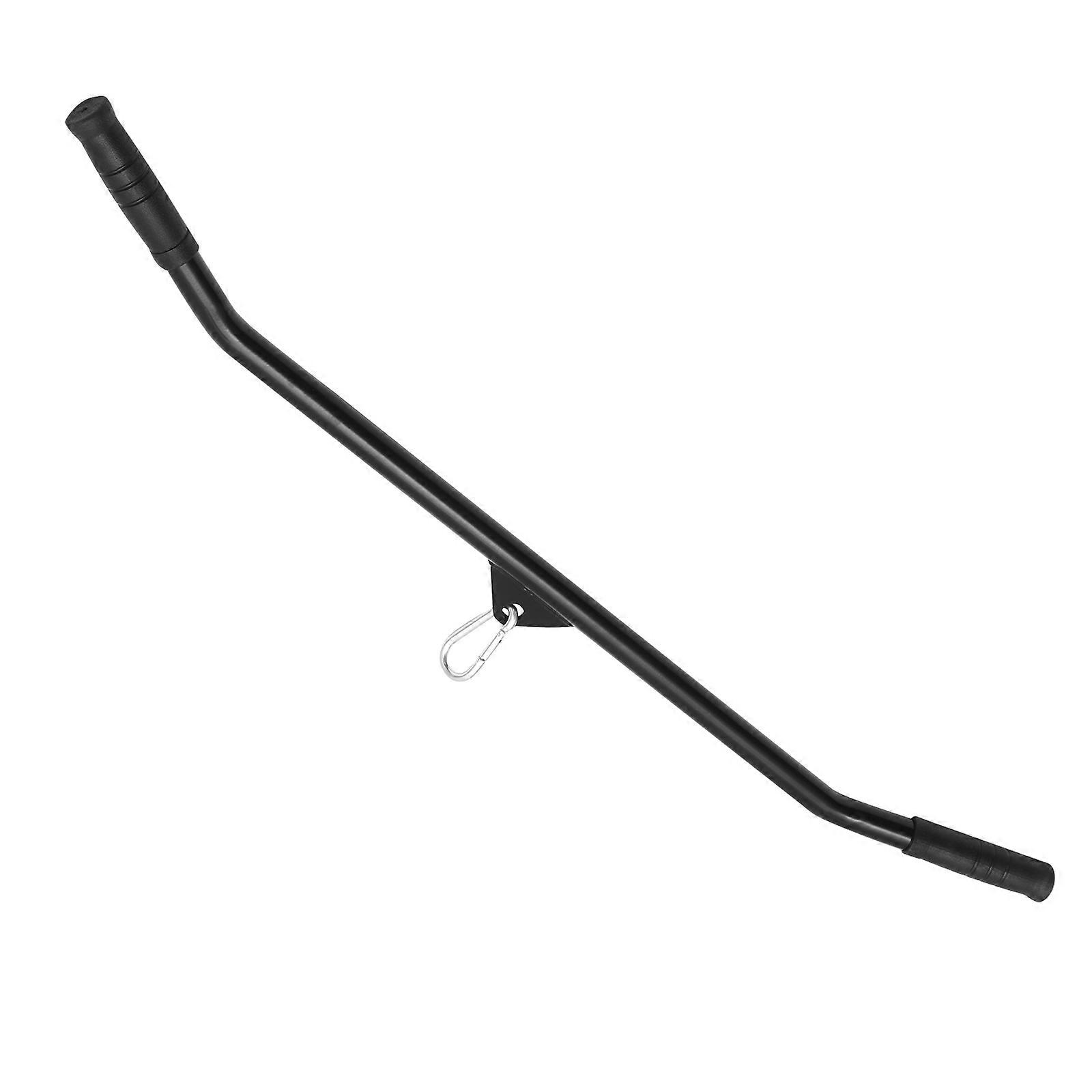 Strength Training Pull Down Bar For Home Workout 97X3X3CM Black Steel Long Rod 1 Set