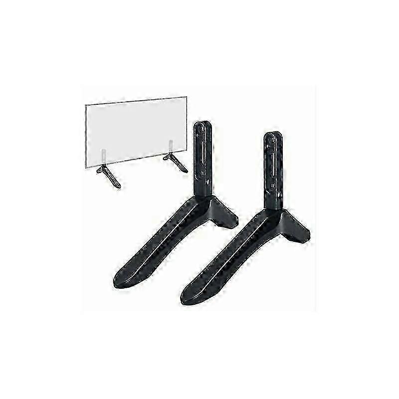 Samsung Tv Legs Replacement, Easy Installation Universal Tv Stands With Super Stable Anti-Slip Pads For Space Saving Tv Base Stand In Black hwy346