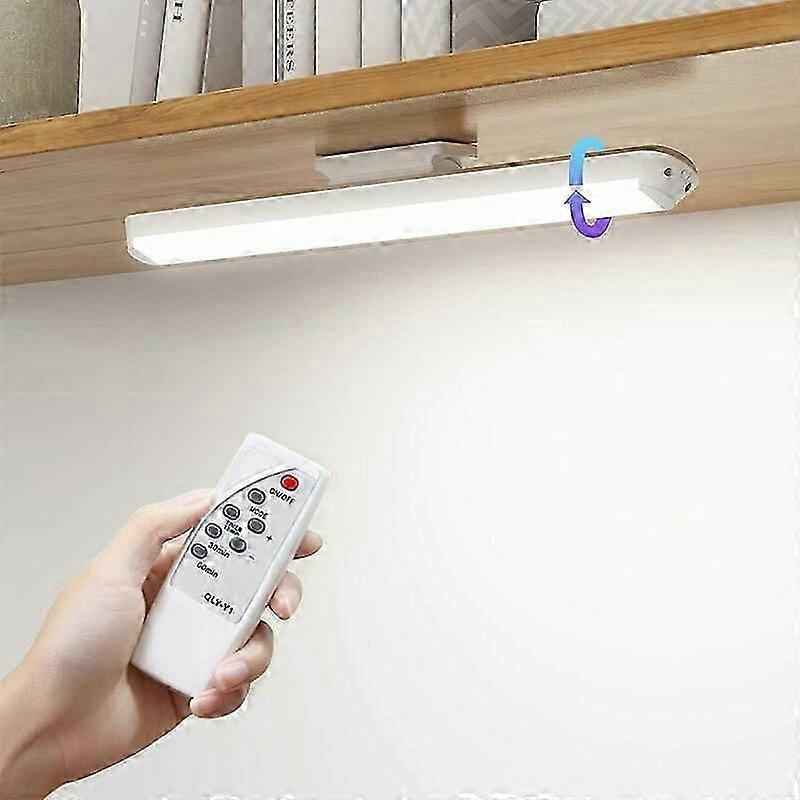 Strip and spotlight for kitchen and furniture, LED Dimmable Cupboard Lamp 34cm with Remote Control, Touch and Rechargeable Wall Light, Adjustable Led