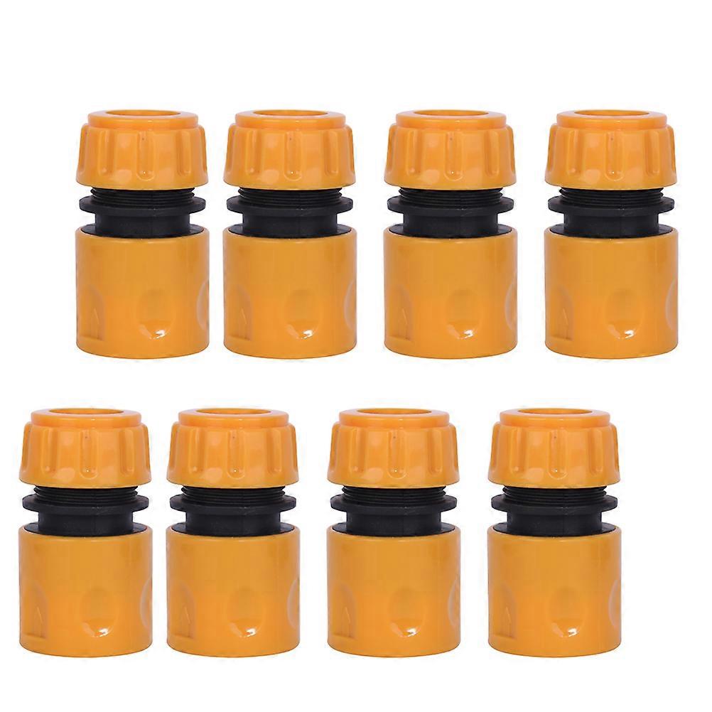 Water Pipe Connector Water Connector for Garden Use 8Pcs Plastic Quick