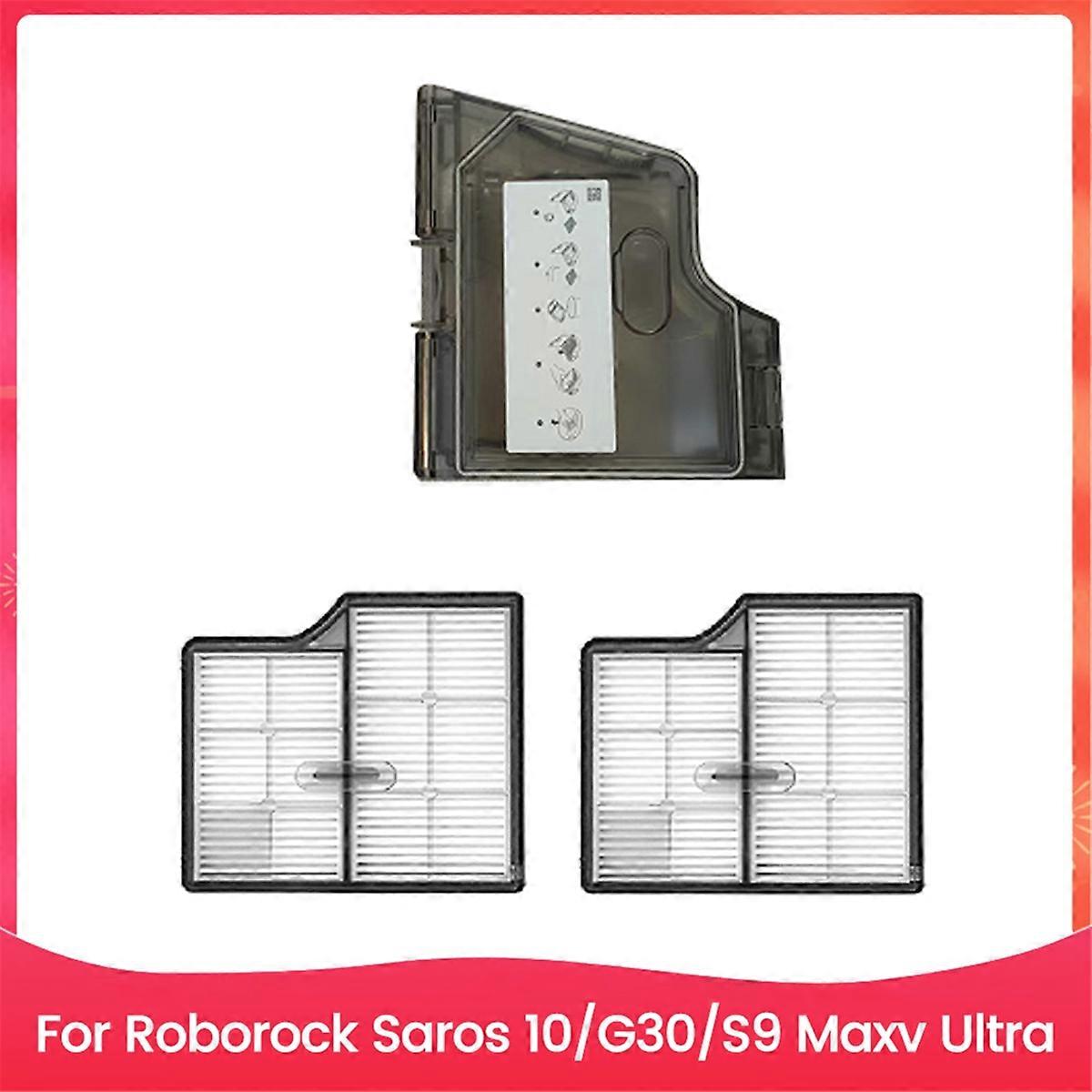 Dust Box with Hepa Filter for Saros 10/G30/S9 Maxv Ultra Vacuum Cleaner Replacement Parts Trash Dust Box