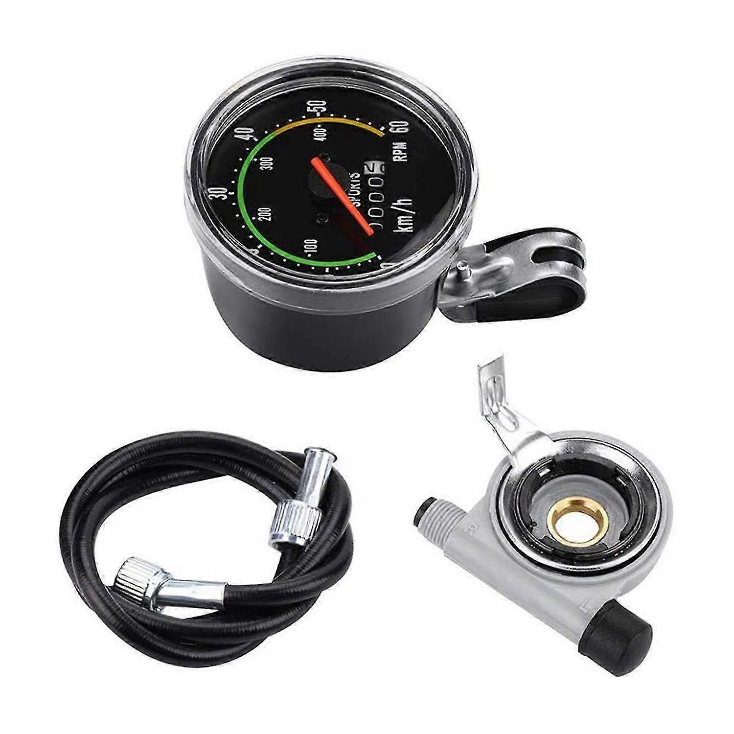 Mechanical Bike Speedometer Precise Mechanical Measurement Retro Style Analog Speedometer