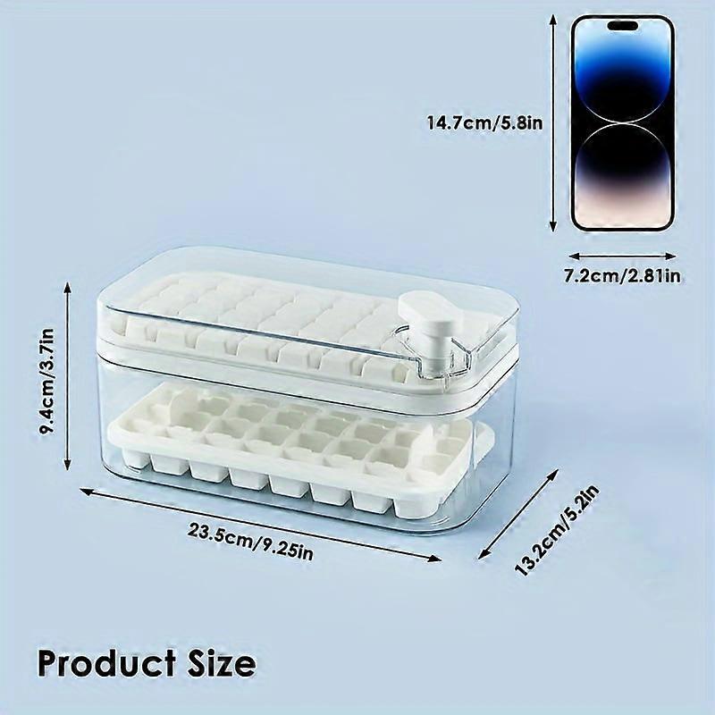 XTMPMY 1pc Easy Release Ice Cube Mold with Lid & Box - Perfect for Cocktails, Whiskey, Coffee - Essential Kitchen Utensil