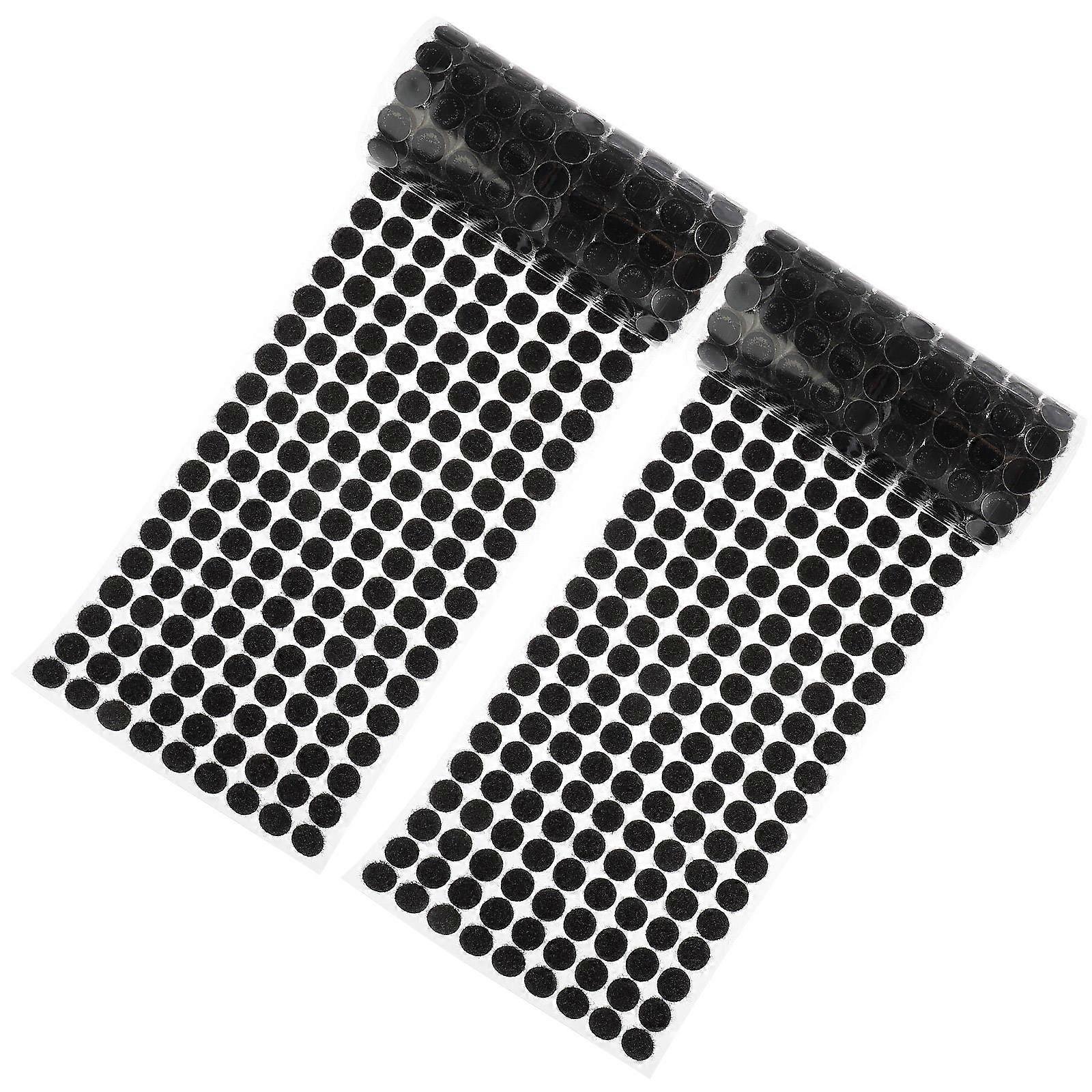 Self Adhesive Dots for DIY Crafts Multipurpose Fastener 4 Rolls Black