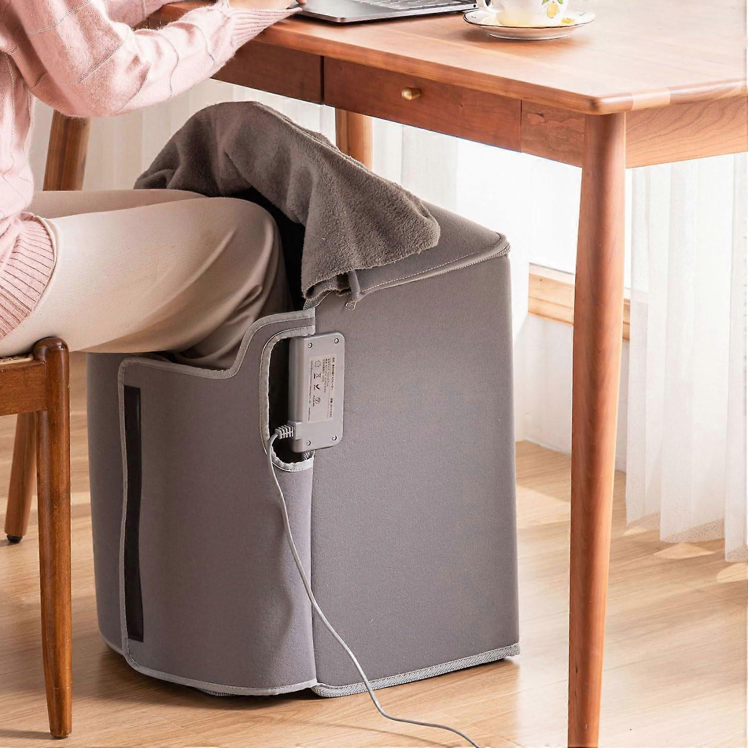 3In1 Space Heater With Heated Floor Mat Side Table UnderDesk Foot Warmer For Home And Office Energy Saving
