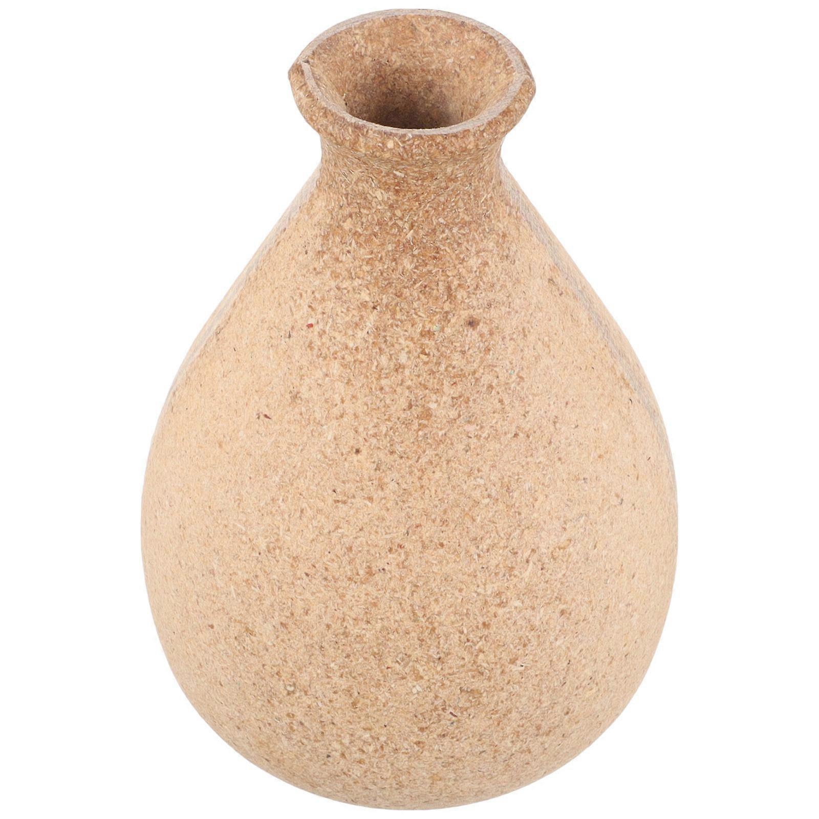 Wood Flower Container for Craft Use 4Pcs Wooden Vase Set
