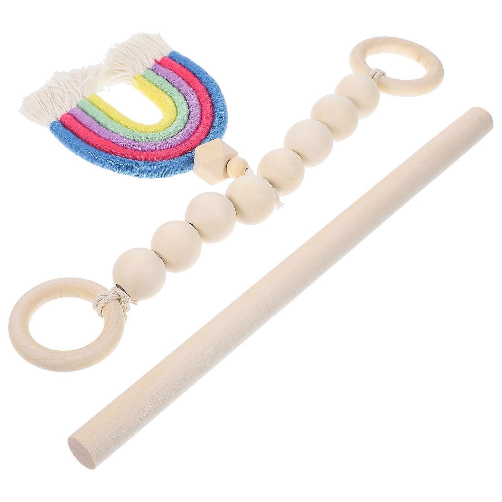 Decorative Curtain Holder for Curtains 3Sets Wood Bead Tiebacks