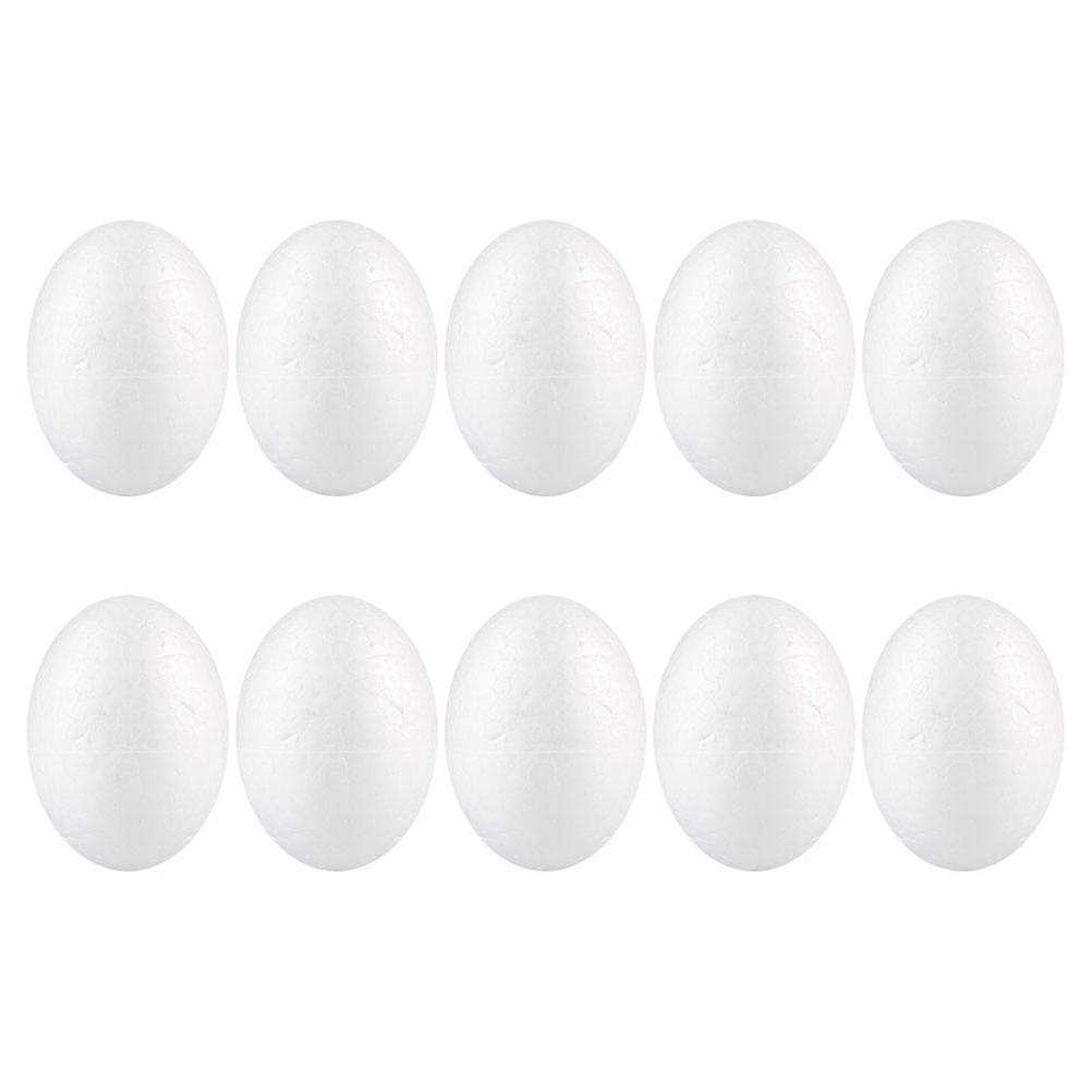 Artificial Chicken Eggs 50Pcs DIY Blank Eggs For Kids Graffiti Easter Crafts Home Decoration Foam Eggs Durable Quality