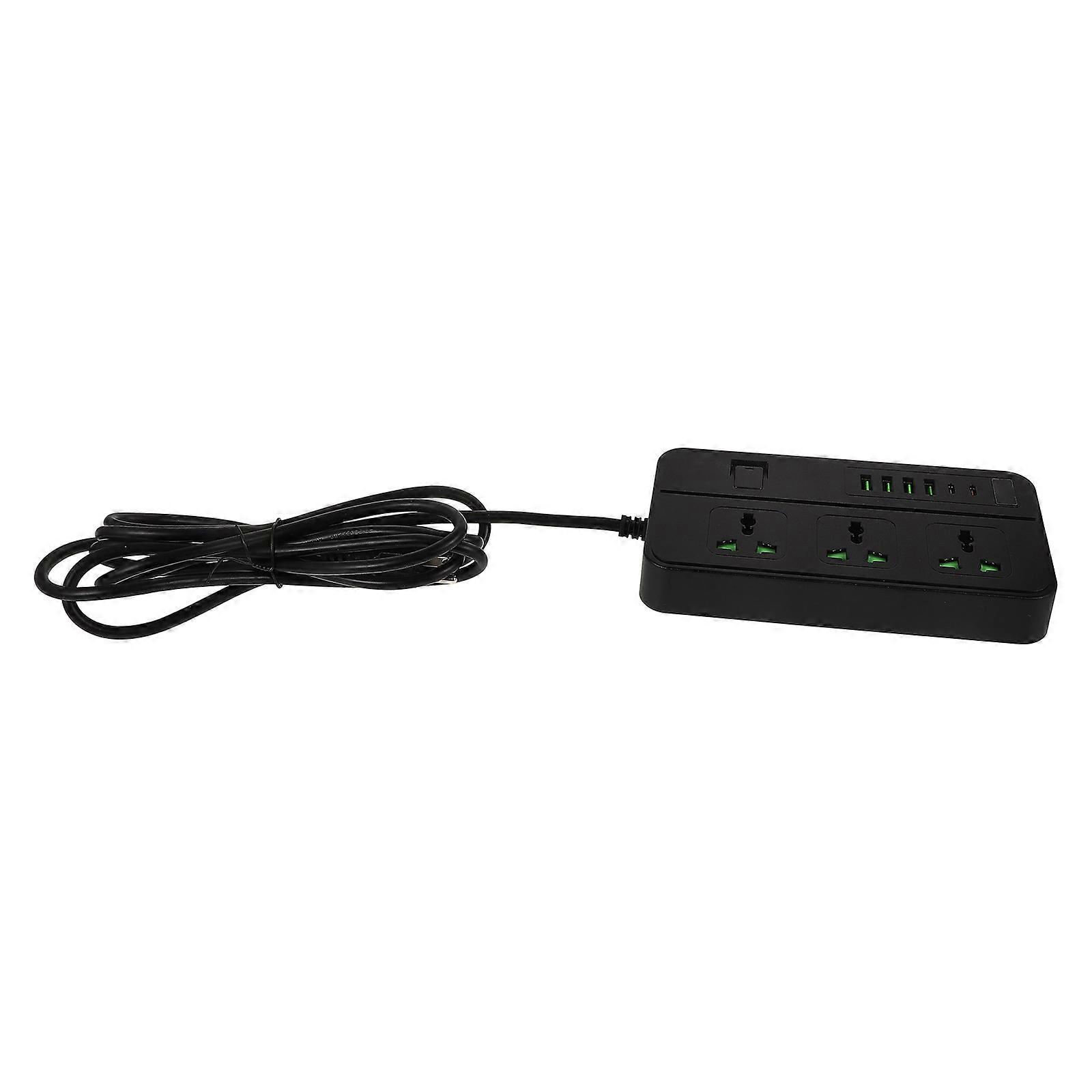 Power Strip With 3 Outlets Designed For Studio Use Featuring Fast Charging 1Set