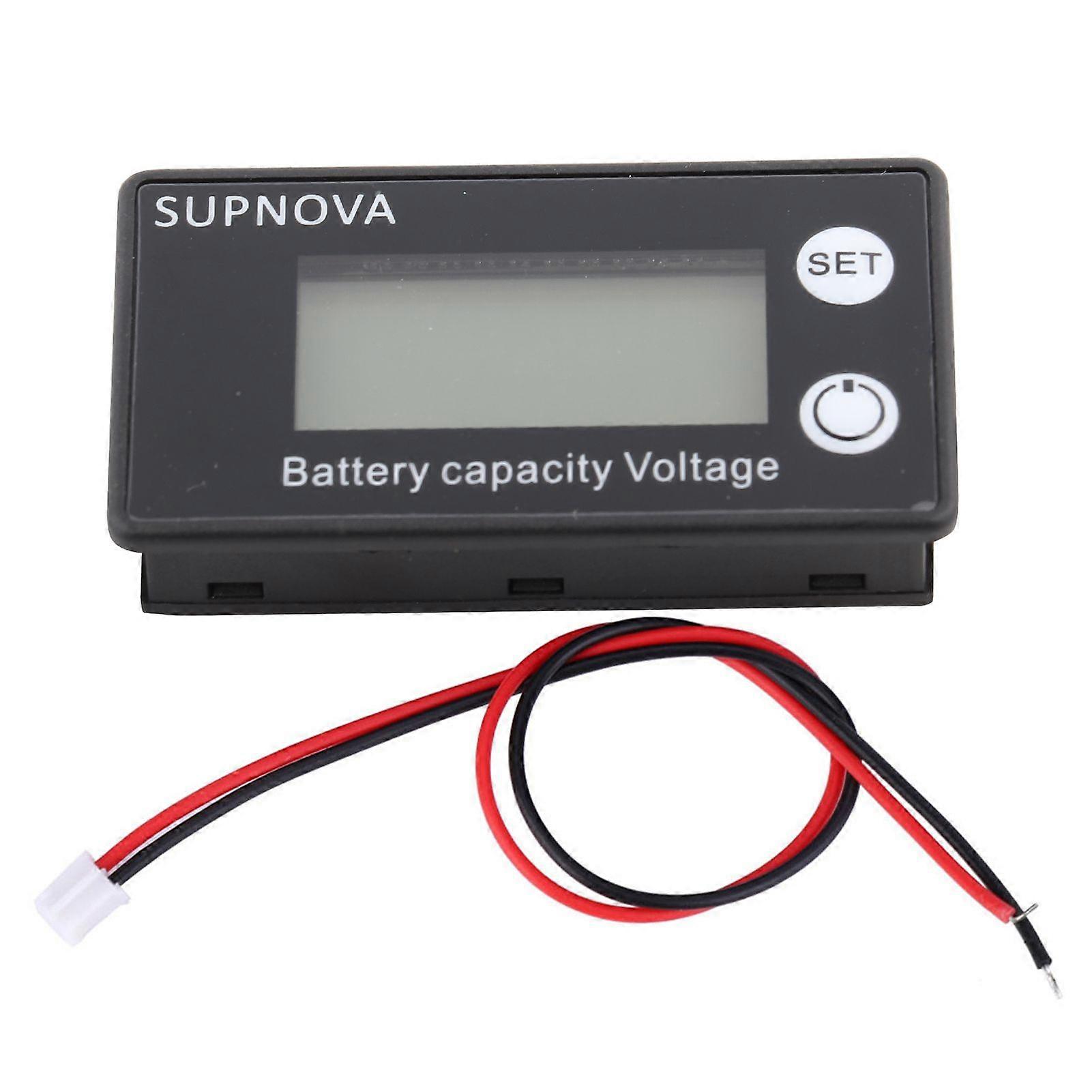 Affichage de puissance LCD de haute qualité, compteur de puissance de batterie 12 V, batterie au lithium