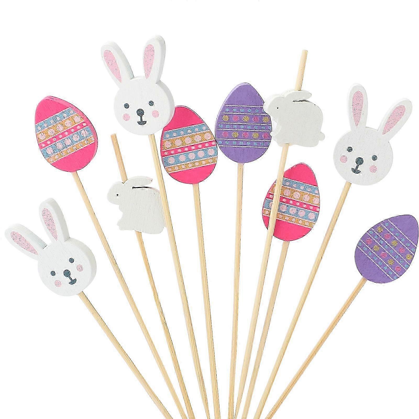 2025 Eco-Friendly Bamboo Party Picks 120Pcs for Easter Decorations