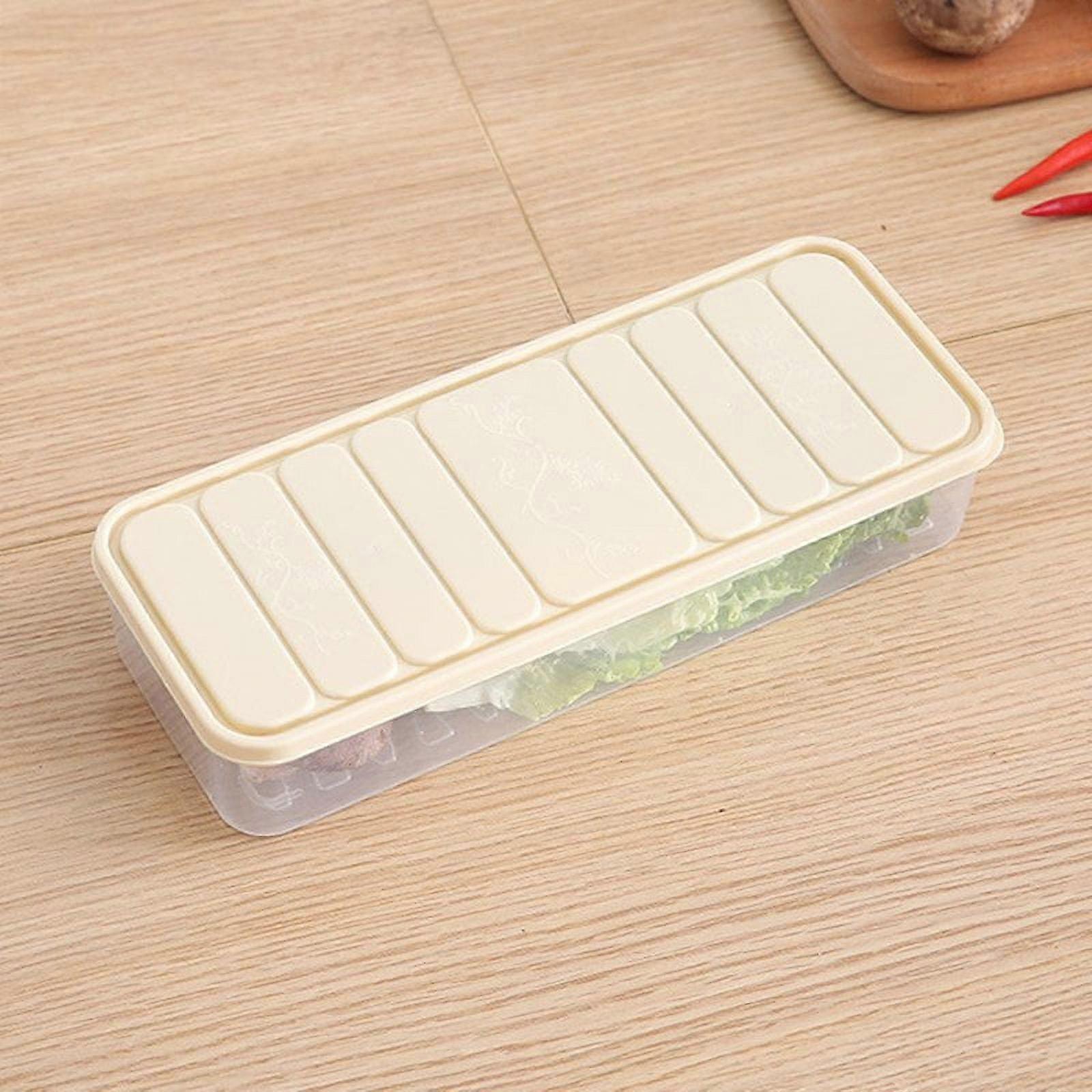 JUNWELL Celery Keeper For Refrigerator Cajas De Devoluciones Amazon Lunch Meat Storage Containers For Fridge Apricot Small