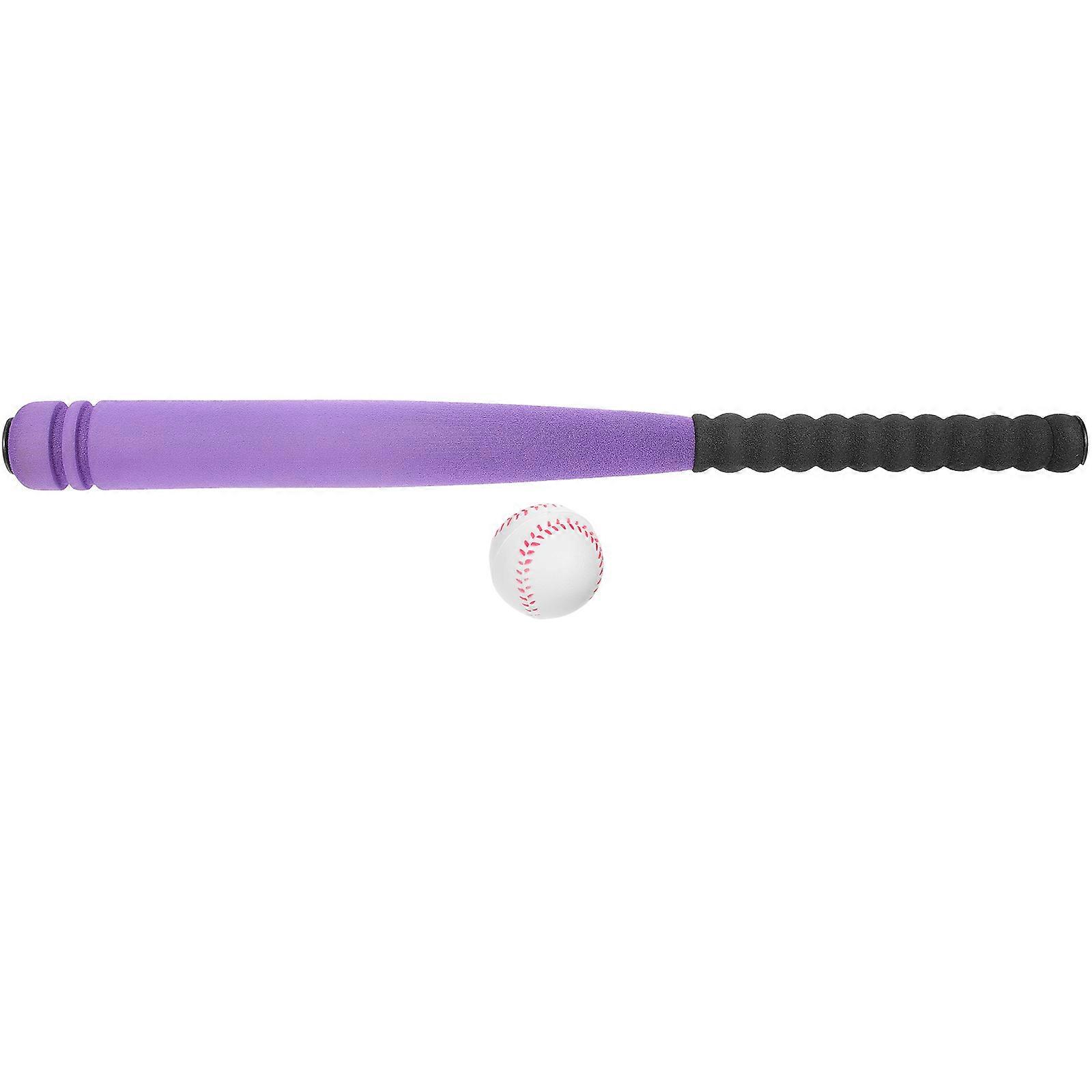 Soft Baseball Toys Sponge Rubber Baseball Bat for Training 1Set