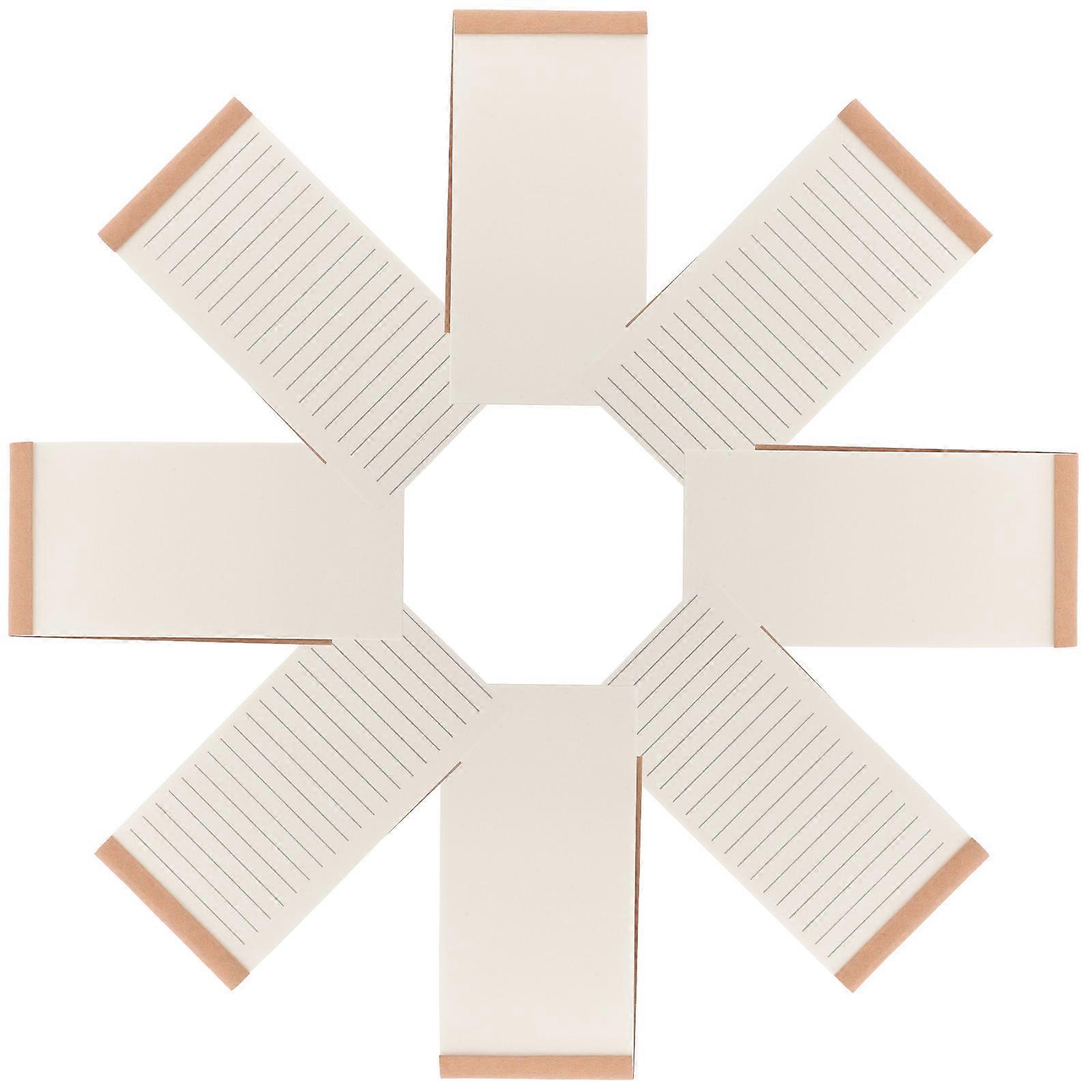 Tear Off Daily Planner Notebook Organizing Tool For Work Goals And Ideas With Smooth Writing Paper 8Pcs Light Brown