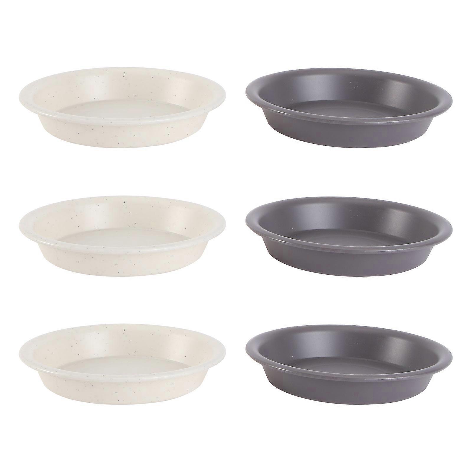 Thickened Flowerpot Trays 6Pcs For Garden Use Square 13.6X13.6Cm Assorted Color Soil Containment Durable PP Material