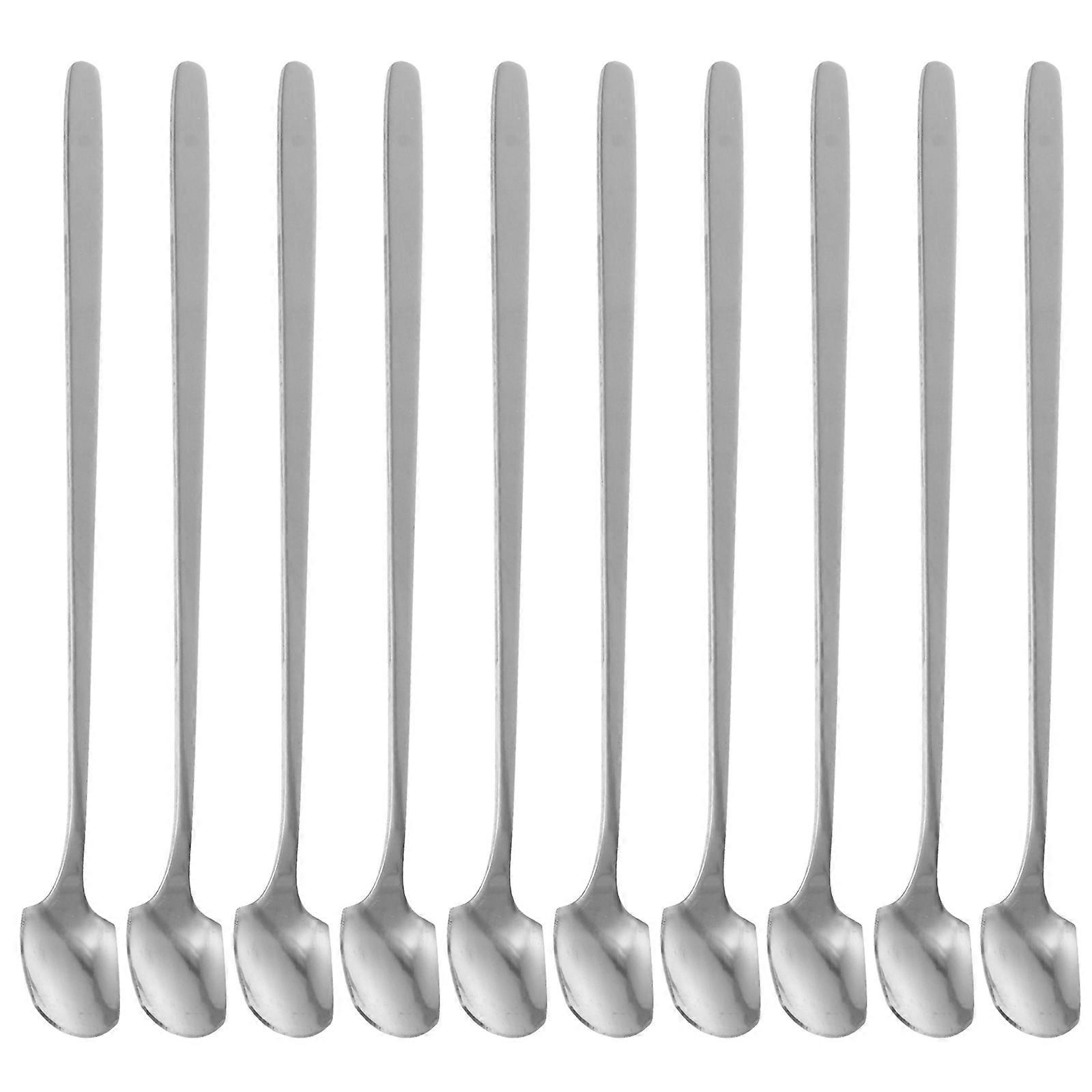 Silver Rustless Teaspoon for Coffee Stirring 20Pcs Stainless Set
