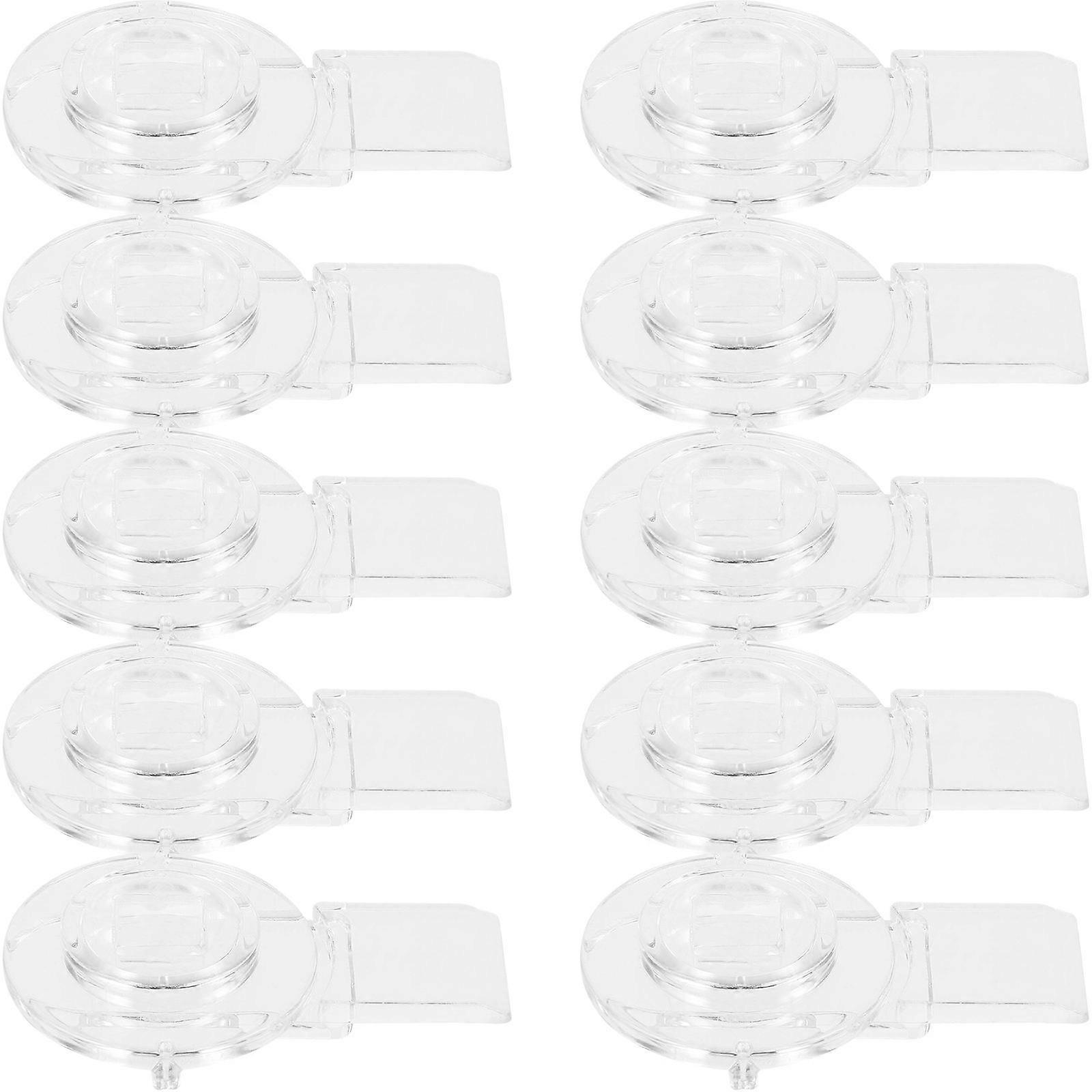 Transparent Pet Door Lock 20Pcs Acrylic Knob Locks Ideal For Household Use And Storage Security With Round Shape