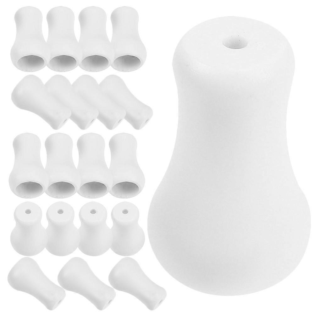 80Pcs White Plastic Blind Cord Knobs for Window Blinds Pull Ends