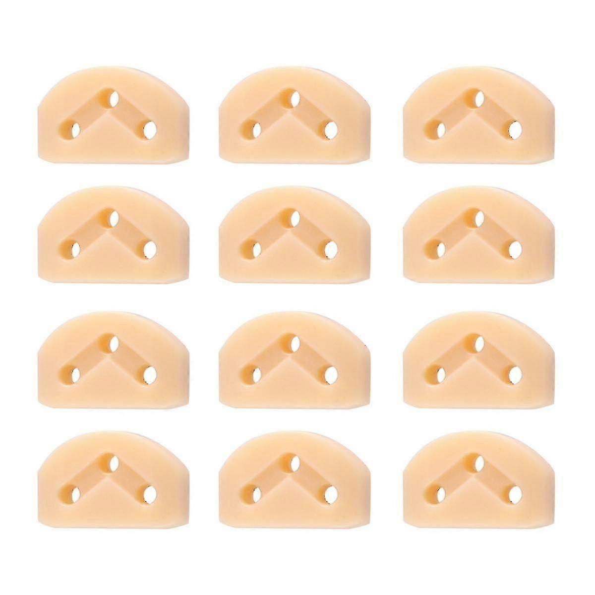 12Pcs Classical Guitar Rollers String Trees Retainer Guides Guitar String Locks Nut Block Clamp