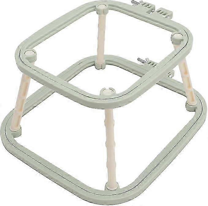 Adjustable double-layer embroidery frame needle embroidery frame, reliable ABS steel needle and thread frame tool, suitable for various craft projects