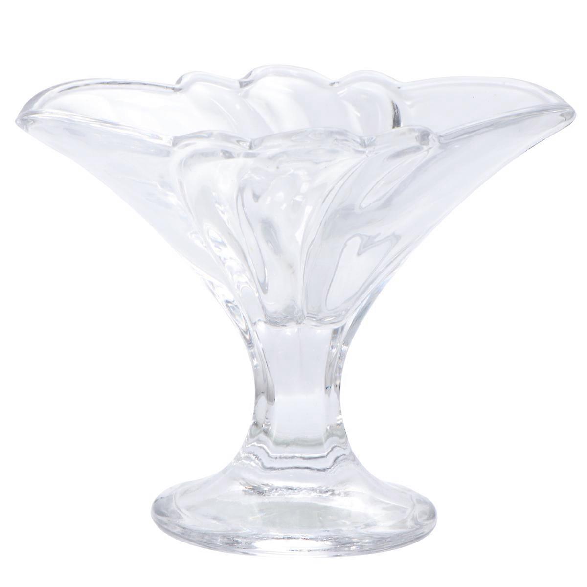 Glass Cup for Drinks 2Pcs Transparent Ice Cream Holders