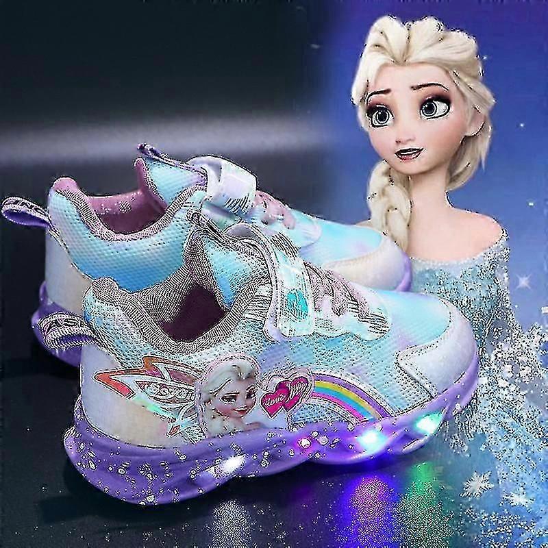 Children Luminous Running Shoes with Flashing Lights Size 12-3 UK