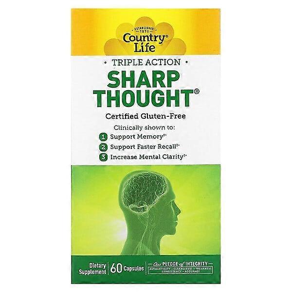 Country Life, Triple Action Sharp Thought, 60 Capsules