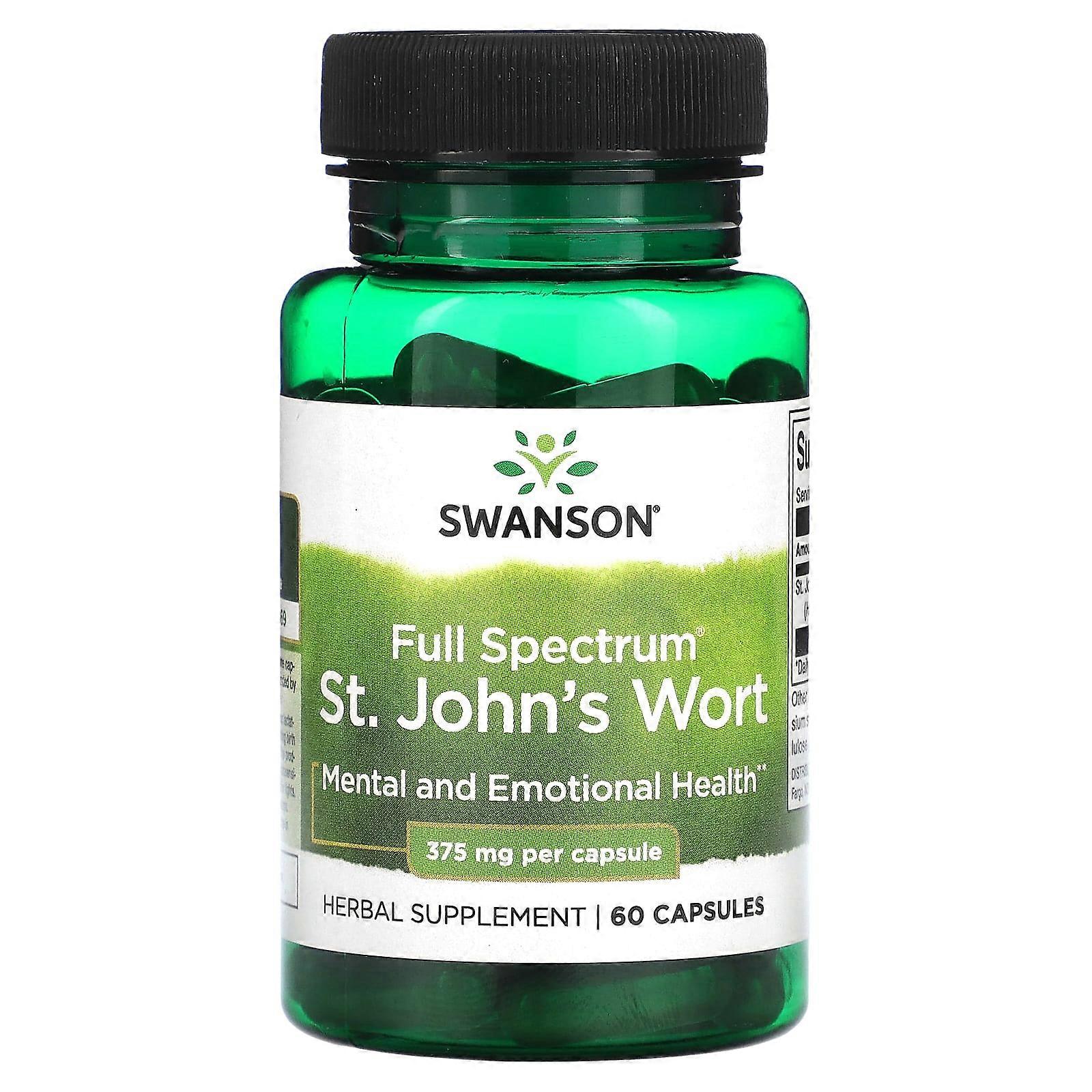 Full Spectrum St. John's Wort, 375 mg, 60 Capsules