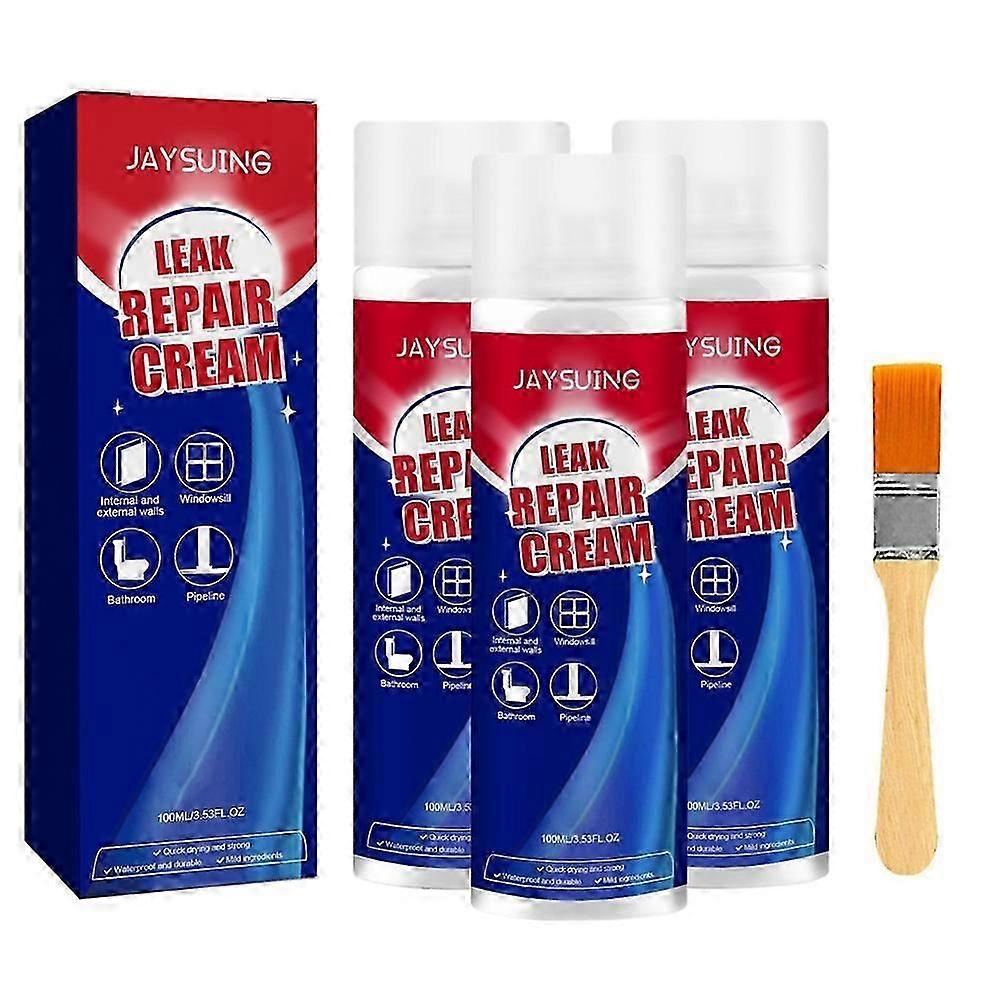 1-3bottles Leak Repair Spray d’étanchéité imperméable avec brosse 100ml