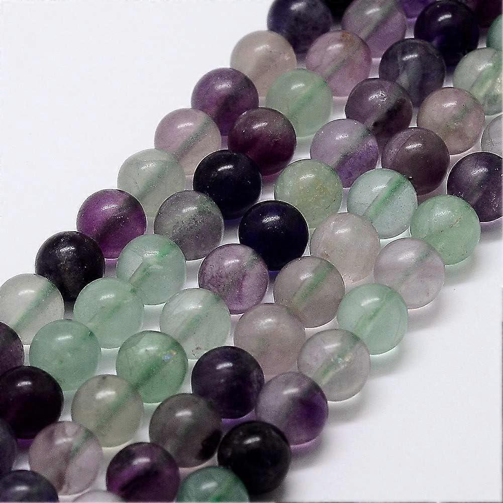 3Strands Natural Rainbow Fluorite Bead Strands 6mm 183pcs