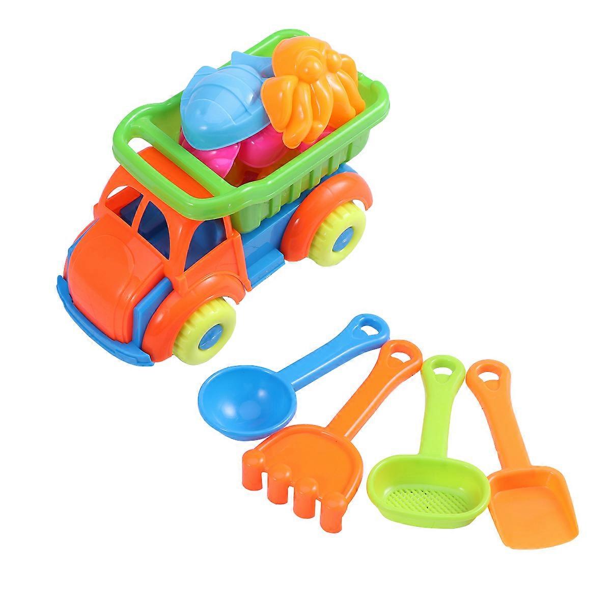 Kids Beach Toys 11Pcs Set for Fun Sand Dredging and Playing