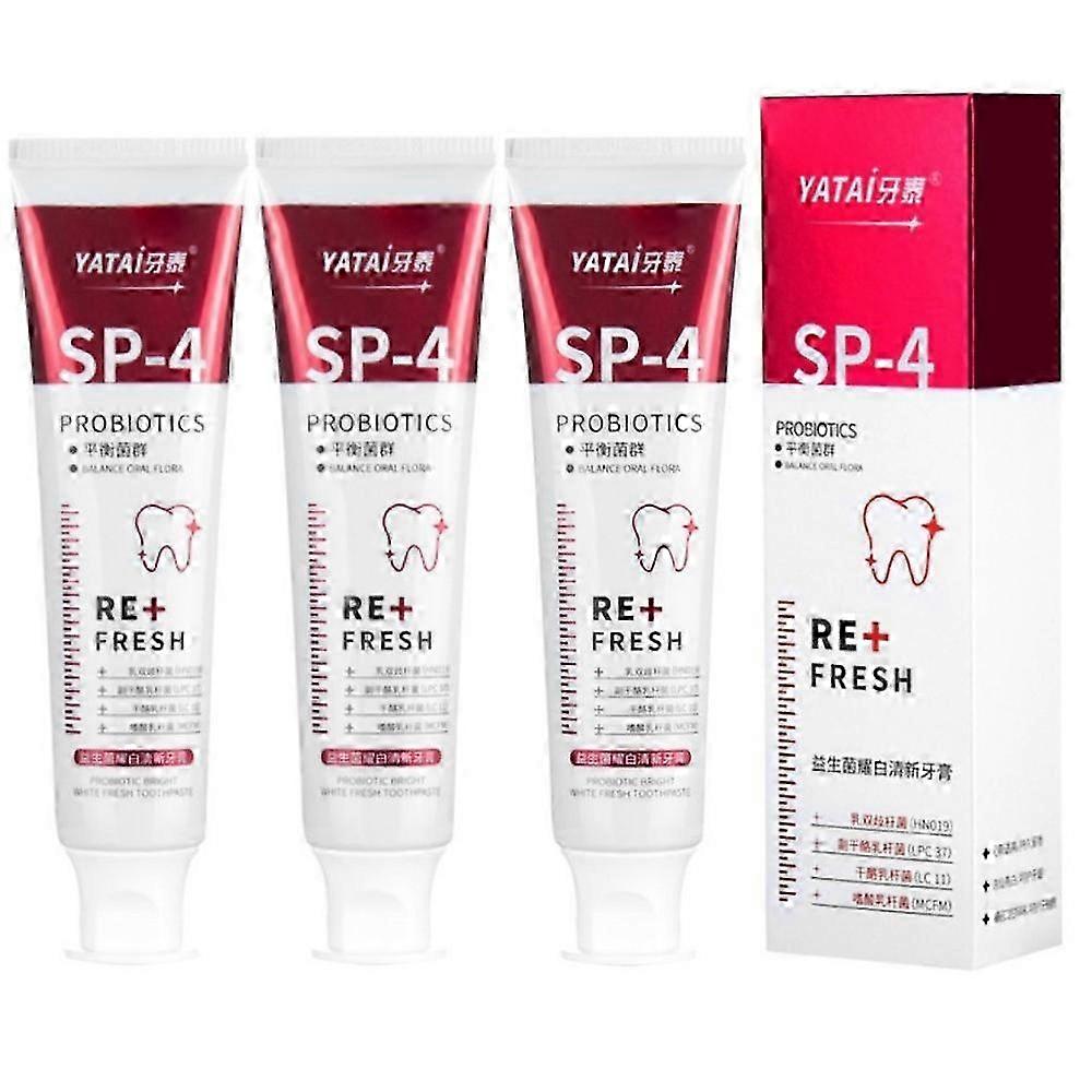 1-3X Sp-4 Probiotics Whitening Toothpaste Brightening Stain Removing Toothpaste