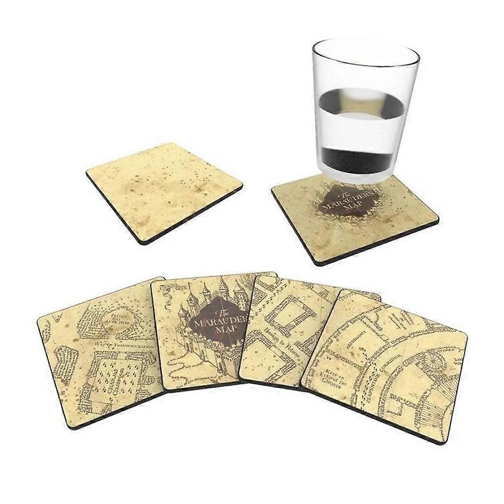 Harry Potter Marauders Map Coaster Set (Pack of 4)
