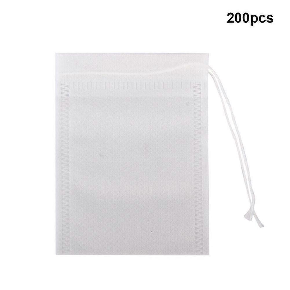 200pcs/2packs Stewing Tea Filter Bag With Drawstring Disposable Infuser Coffee