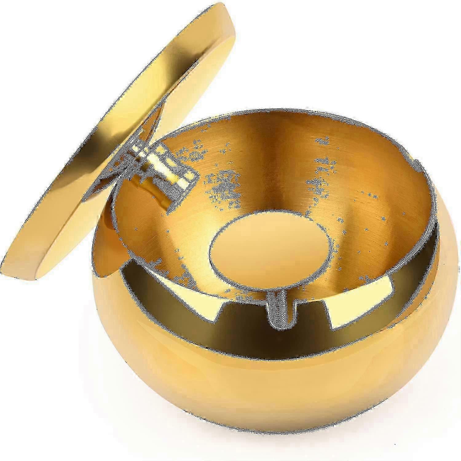 Askebæger, Stort xxl udendørs askebæger, Ultra modstandsdygtigt askebæger, væk fra stormen,, guld