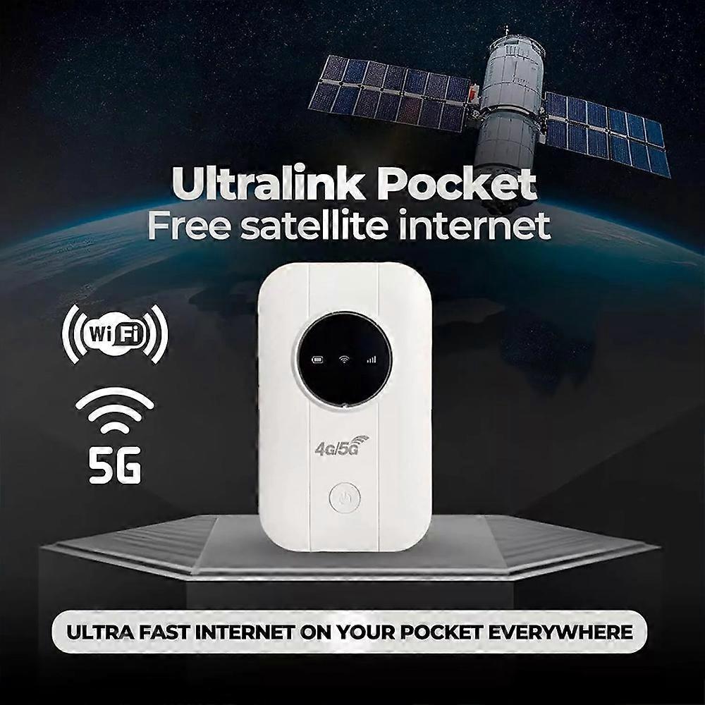 Nuevo Internet Satelital Gratis en tu Bolsillo, Router Internet Satelital Ilimitado Internet Satelital Portátil WiFi, Ultra Link Gratis