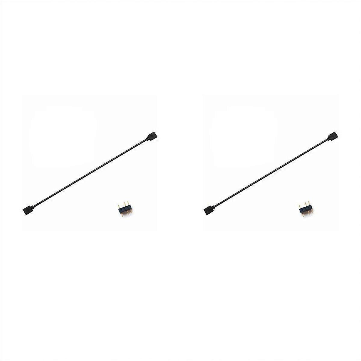 5V 3-Pin Extension Cable for Computer Hub Splitter, Black