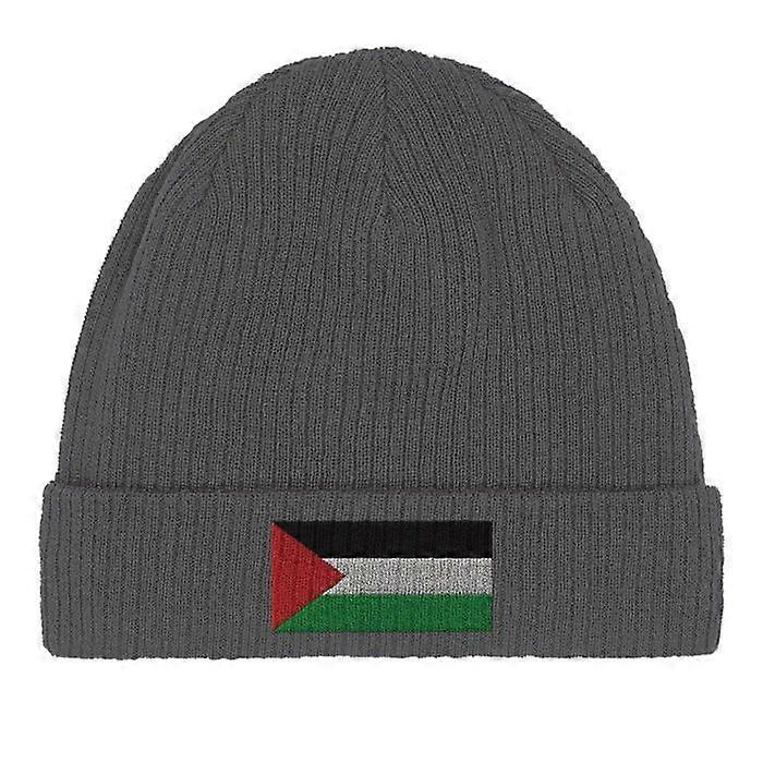Palestine Flag Cap in Grey