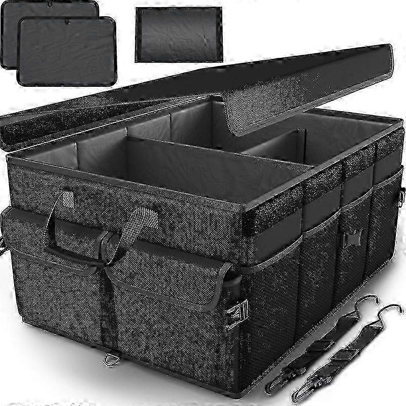 Trunk Organizer, Collapsible Multi Compartment