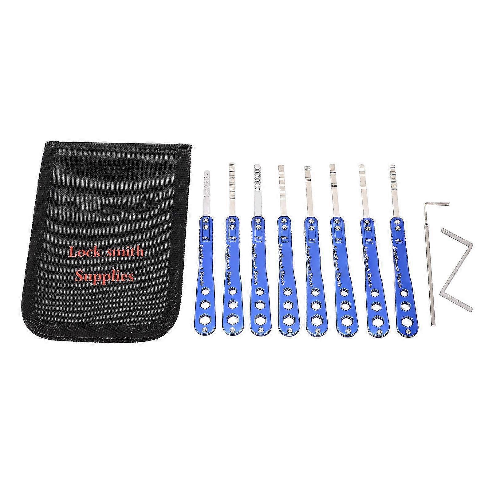 Stainless Steel Hook Pick Set 8Pcs with 2 Wrenches - High PrecisionTool Kit