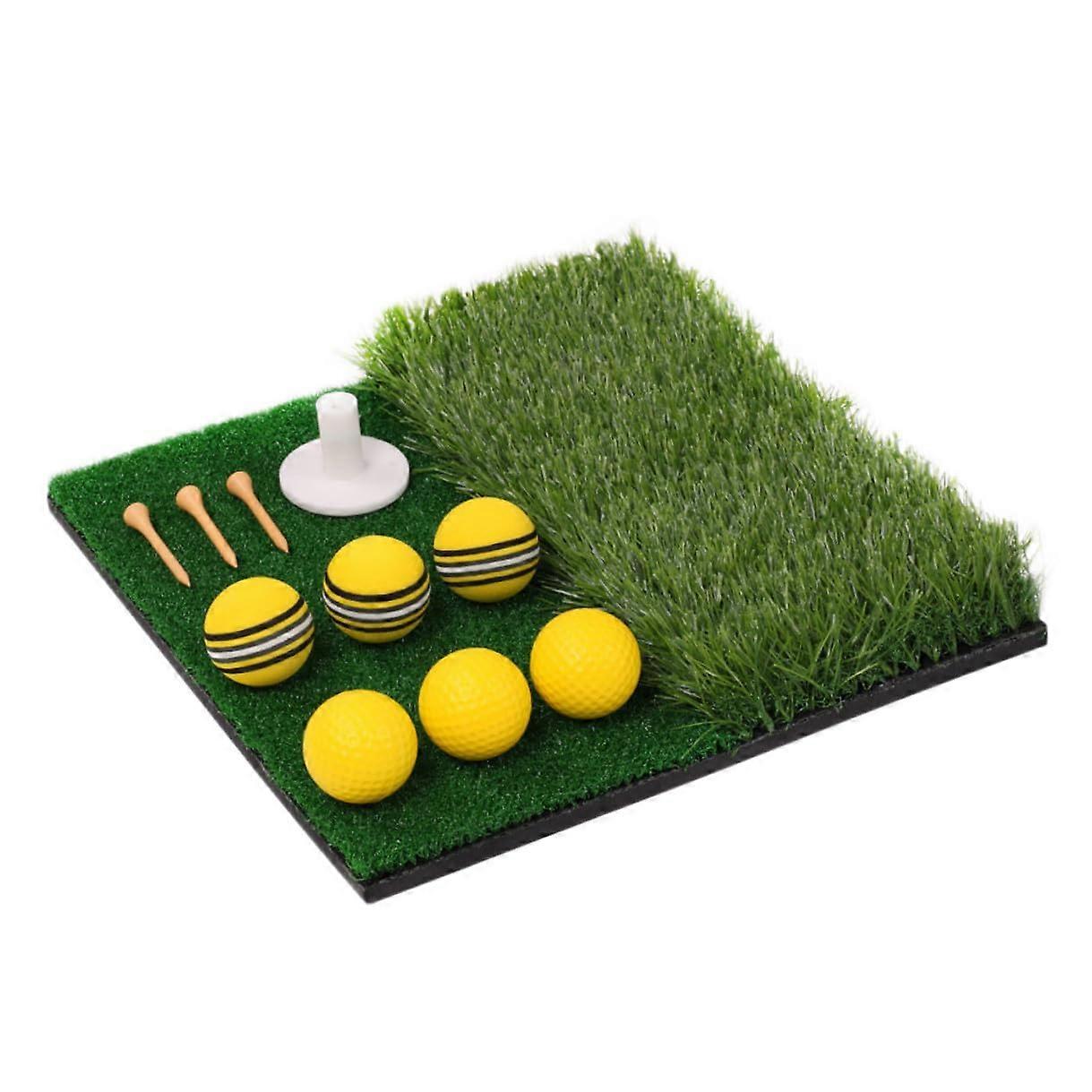 Portable Mini Golfing Practice Mat Indoor Outdoor Artificial Grass Training Pad For Beginners And Advanced Players