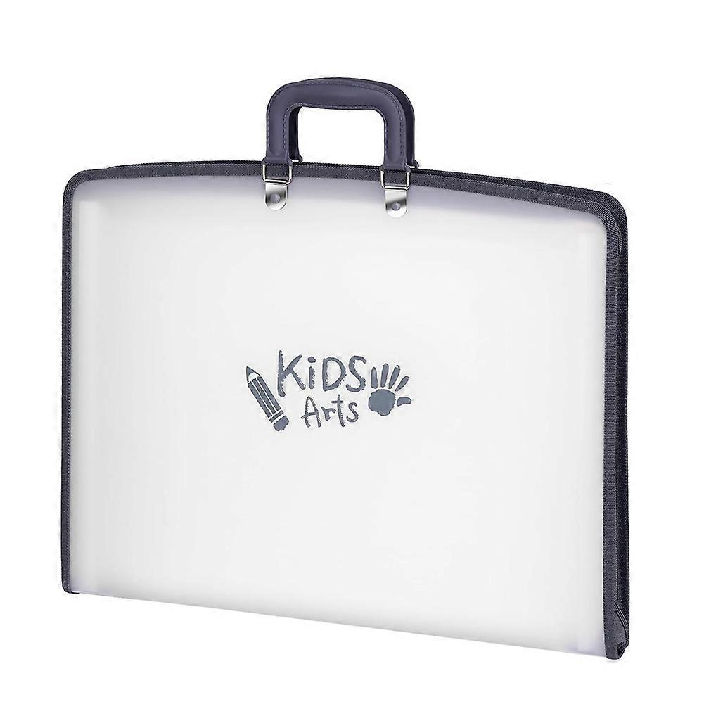 Kids Art Portfolio - Accordian File Organizer with 13 Pockets, Art Portfolio for Kids with Handle and Zipper Closure