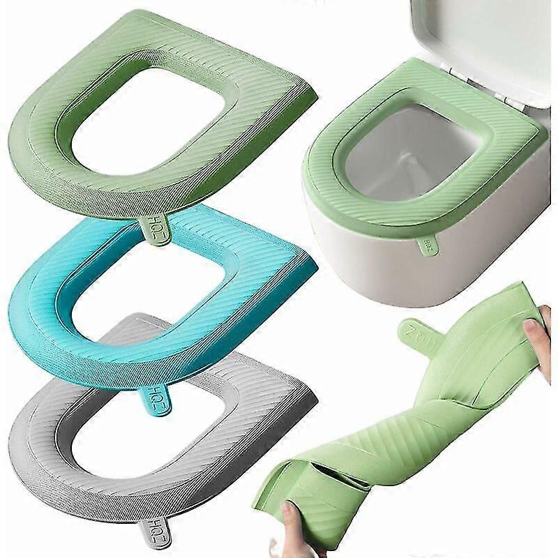 3パック便座クッション、EVA防水便座カバー、ソフトウォームクッション、バスルーム用品