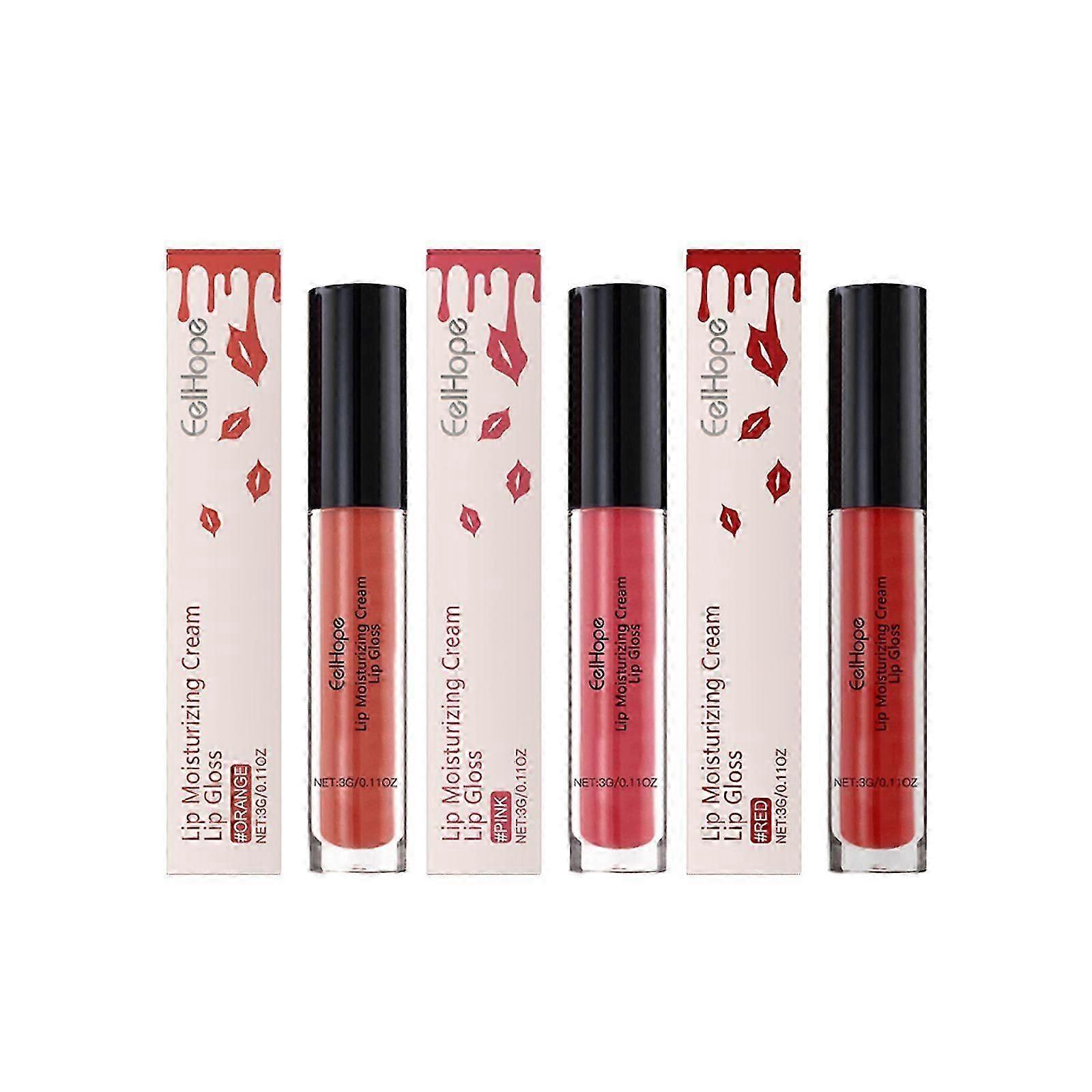 New model Eelhope Moisturizing Lip Gloss, Lip Color Brightening Lip Gloss, Lip Glaze Easy To Color, Moisturizing And Nourishing Multi-Color Lipstick