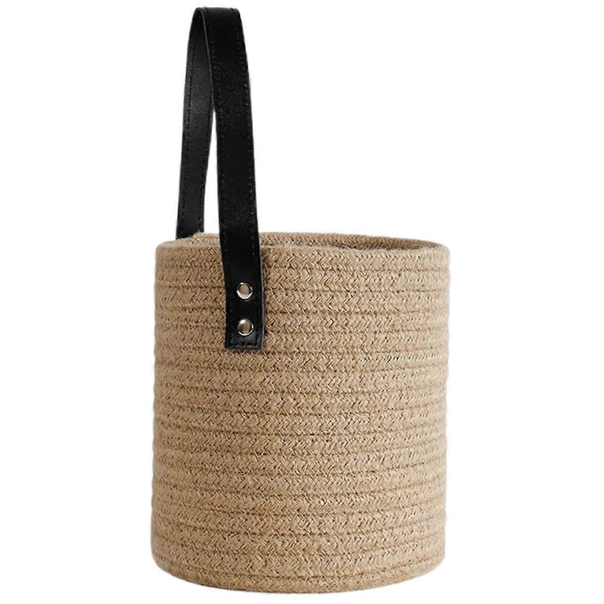 Cotton Rope Hanging Storage Basket, WallMounted, Foldable, Kitchen Sundries, Fruit And Vegetable Storage